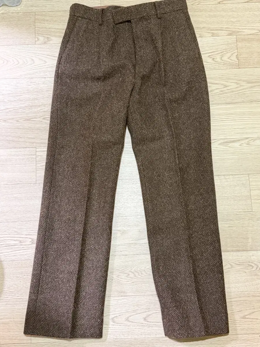 パンツ AURALEE LAMA SHETLAND WOOL TWEED SLACKS Auralee Lama